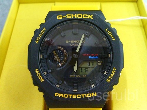 【CASIO】 カシオ G-SHOCK 腕時計 アイサーチジャパン コラボモデル タフソーラー アナログ2針 GA-B2100-9AJ SY03-Y88の画像1