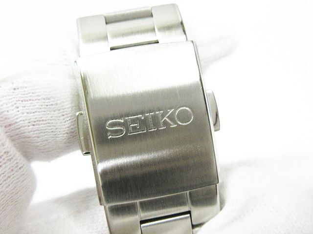 ■ 美品 稼働品 SEIKO セイコー メカニカル デイト 裏スケ 23石 自動巻 オートマチック 腕時計 SARB035 6R15-00C1 アイボリー文字盤 ★2453_画像7