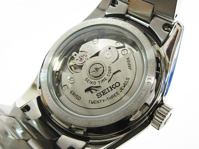 ■ 美品 稼働品 SEIKO セイコー メカニカル デイト 裏スケ 23石 自動巻 オートマチック 腕時計 SARB035 6R15-00C1 アイボリー文字盤 ★2453_画像5
