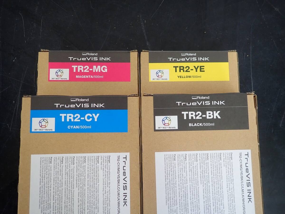 ①【福岡発】Rolandローランド｜TrueVis INK｜VG2 500ml インクカートリッジ ｜純正｜TR2-BK/CY/MG/YE｜4色1組｜未開封品_画像1