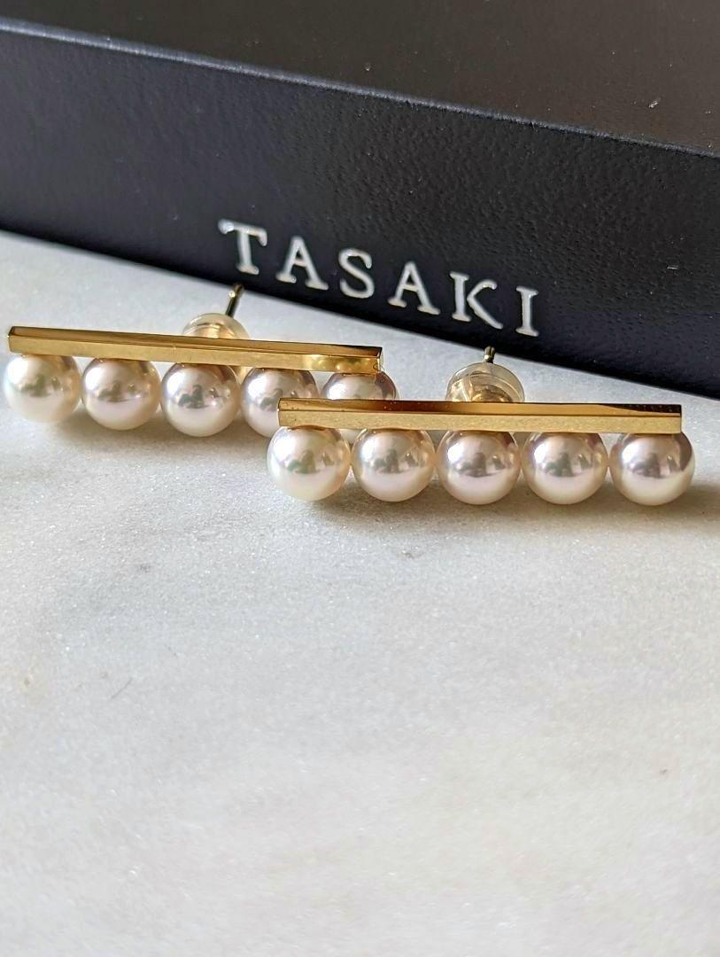 TASAKI バランスプラス パール ピアス 750(YG) 総5.5gの画像2