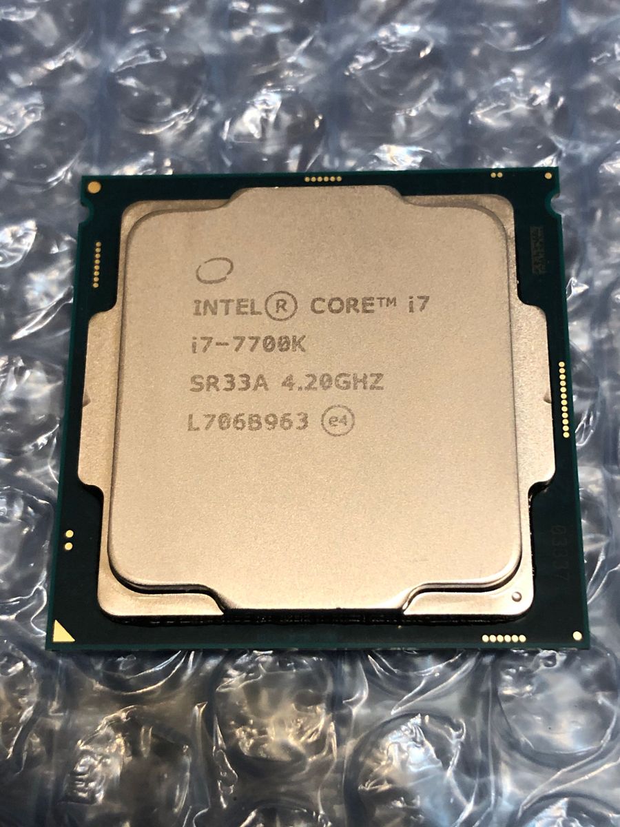 動作確認済み　Intel Core i7 7700K 4.20Ghz SR33A