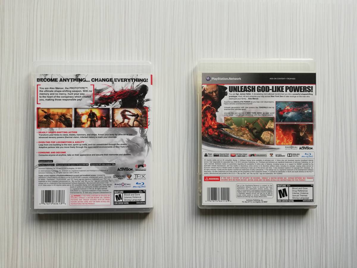 ps3 2 pcs set prototype prototype 2 PROTOTYPE PROTOTYPE2