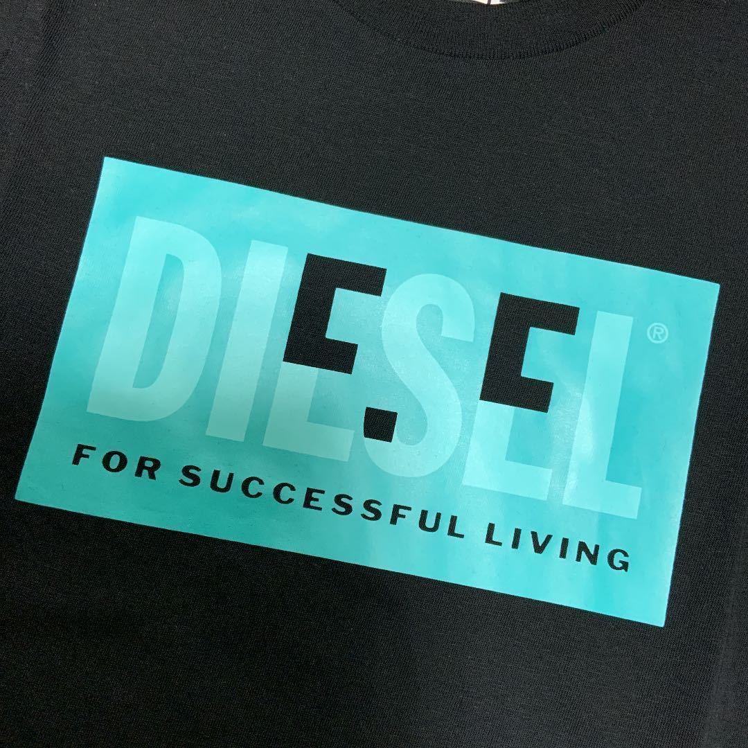 洗練されたデザイン　ディーゼルキッズ　DIESEL BABY　ロゴTシャツ　TMILEYB　ブラック　12M　正規品　綿100%　K00190 00YI9　#KIDSMAKO_画像3