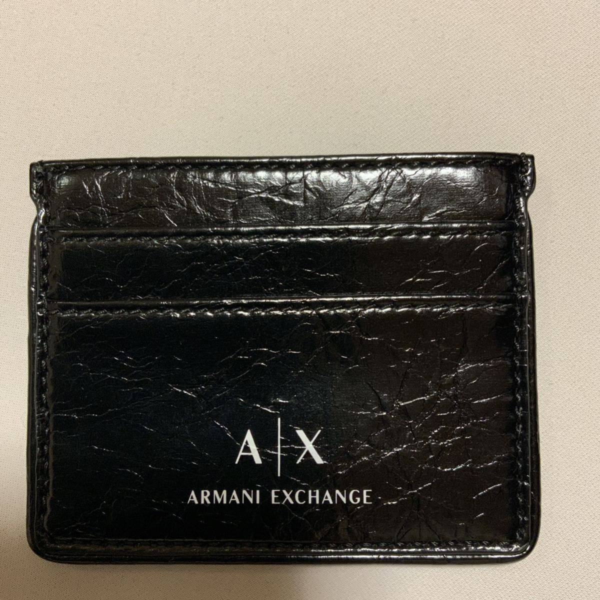 洗練されたデザイン　ARMANI EXCHANGE　アルマーニエクスチェンジ　カードケース　カードホルダー　ブラック　948492 1P033　正規品_画像2