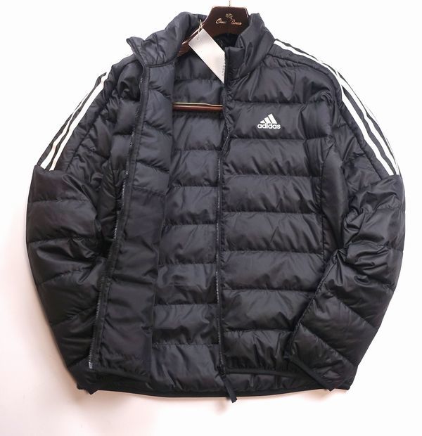 新品 Lサイズ ゴルフにお勧め adidas GOLF 秋冬 アディダス 軽量 保温 ダウン ジャケット ゴルフウェア 保温 ブルゾン メンズ ブラック_画像3