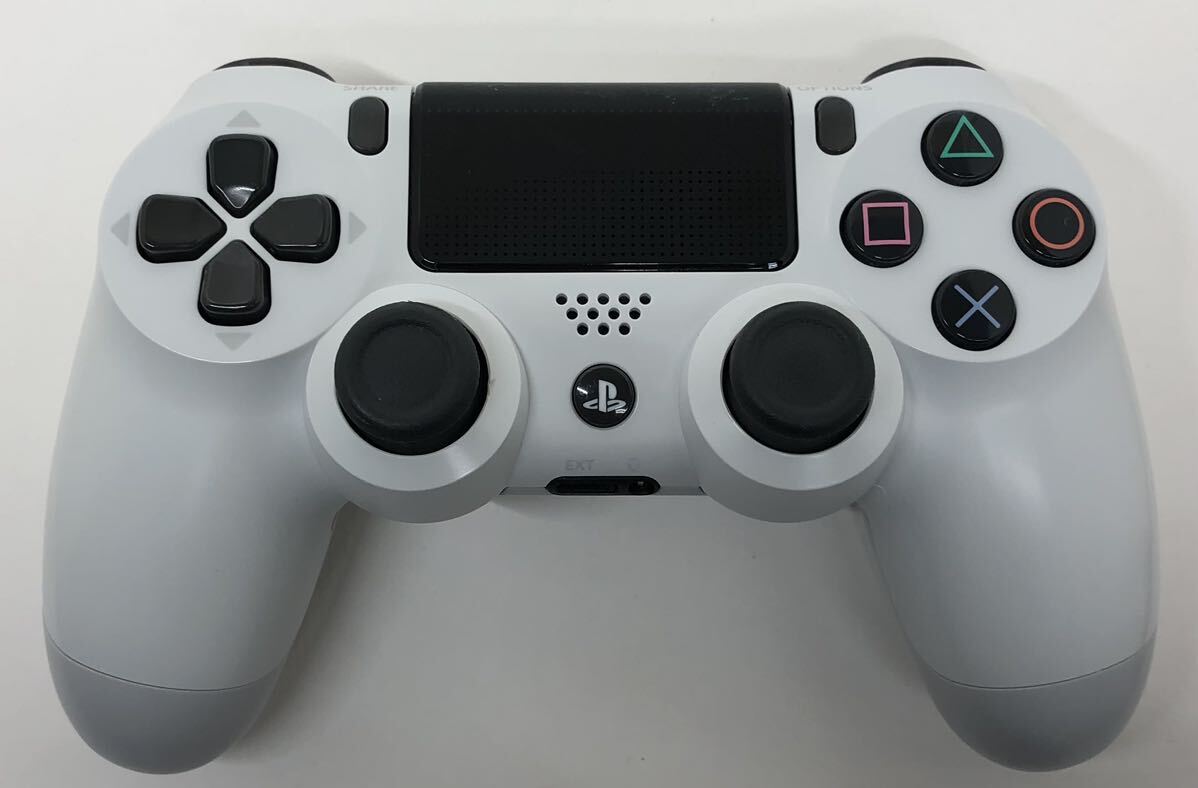 PS4 コントローラー 純正 白 ホワイト ディアルショック4 DUALSHOCK4 CUH-ZCT2J アルコール消毒済