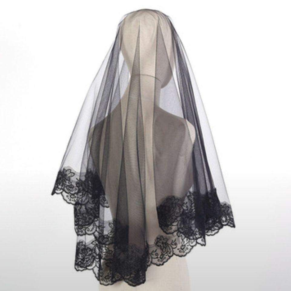  wedding veil black Mali a race embroidery wedding wedding front .. wedding bride cosplay Mali a veil two next . photographing for ...