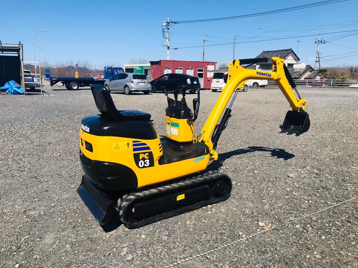 ** Komatsu ** Yumbo **PC03-2** period of use 702h ** Mini hydraulic excavator **