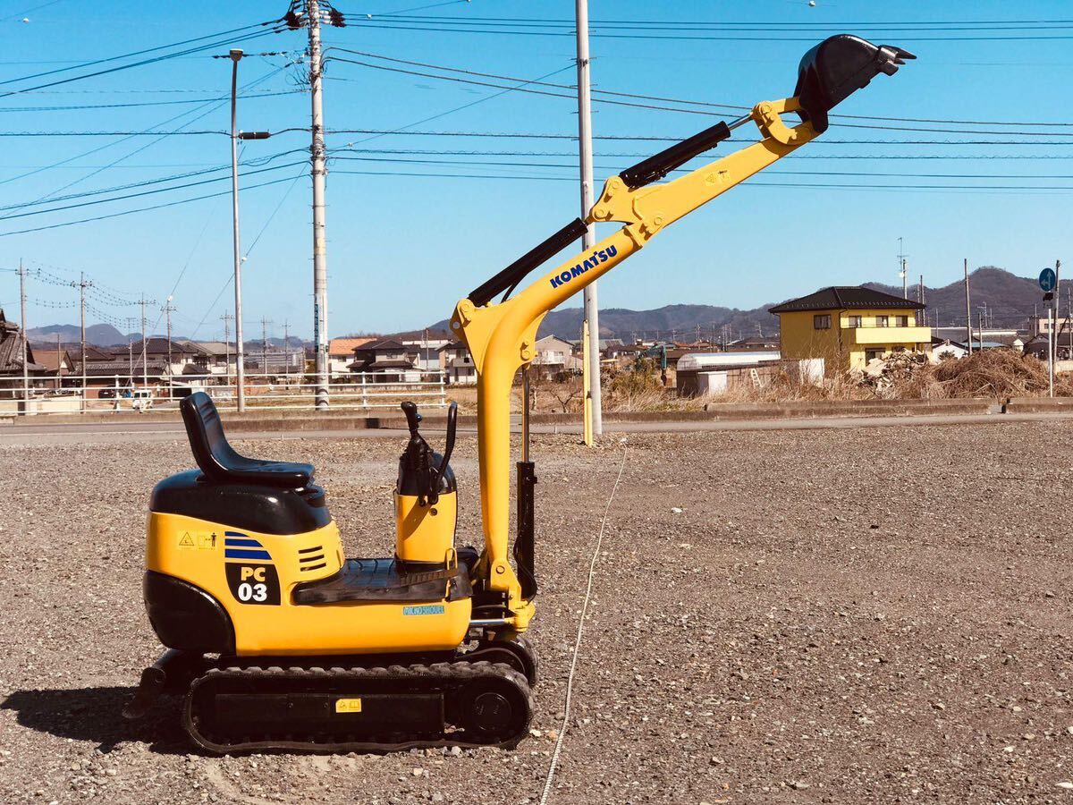 ** Komatsu ** Yumbo **PC03-2** period of use 702h ** Mini hydraulic excavator **