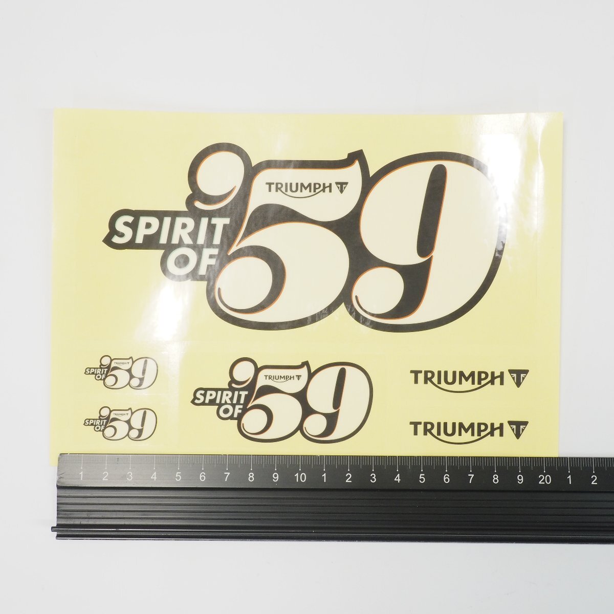 TRIUMPH SPIRIT OF 59 記念ステッカー セット トライアンフ D*FACE_画像4