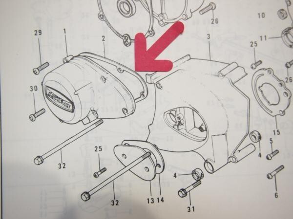 750RS/ZIIなどZ系 ジェネレーター（ダイナモカバー）ガスケット KZ900 Z1000A Z750F Z1-R ZI Z1000LTD GPZ1100F Z1 Z2 750RS Z系の画像3