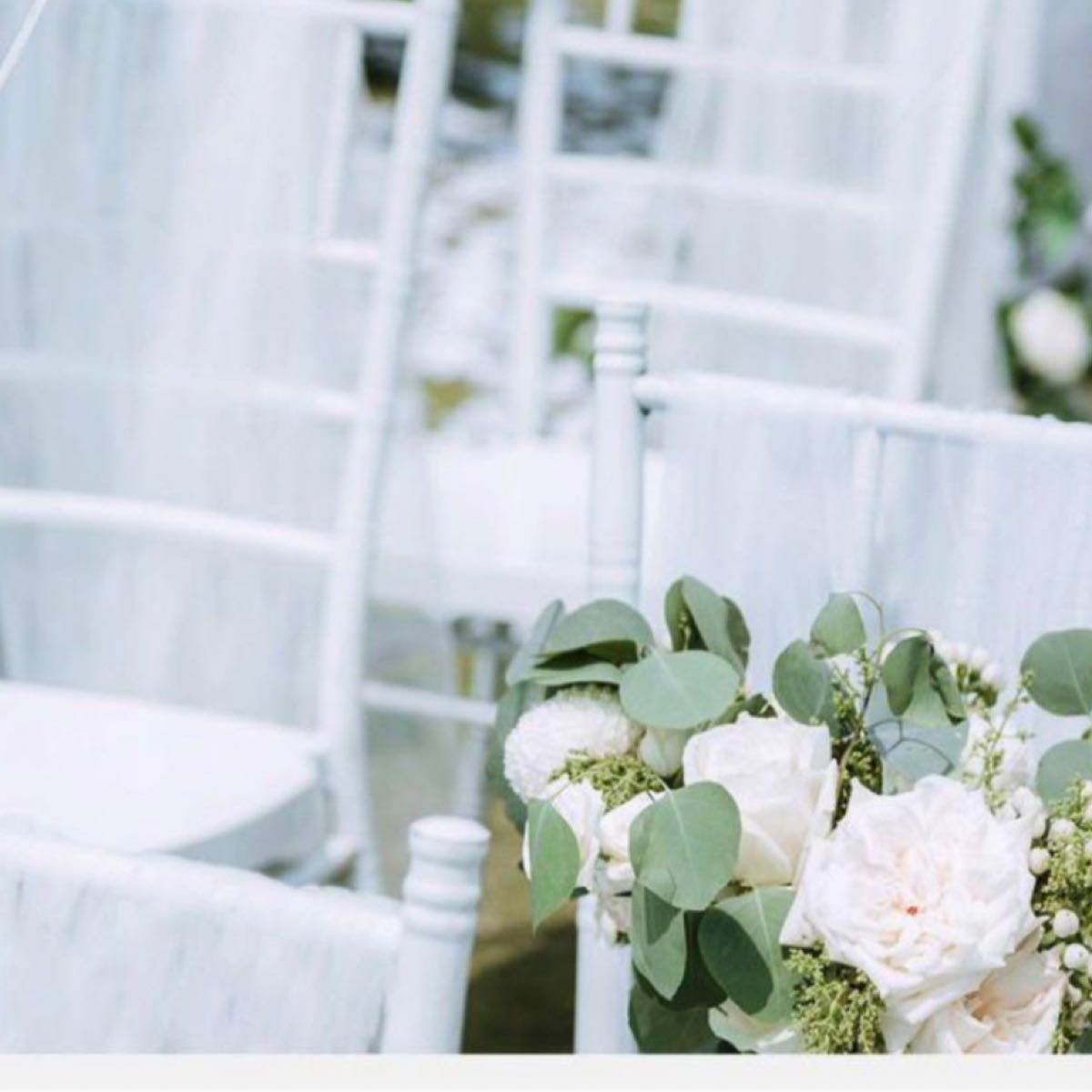 オーガンジー チュール 生地 白 ホワイト 結婚式 ウエディング 装飾 ウェルカムスペース 壁飾り 記念撮影 お祝い ハンドメイド