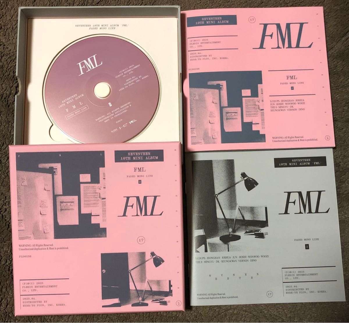 SEVENTEEN FML CD B盤 Faded Mono Life ver. セブチ