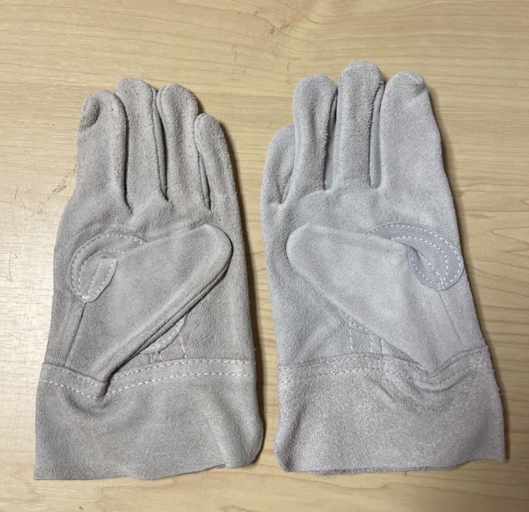 新品 牛床革手袋 レザーグローブ 108-A (外縫い) 普通サイズ 長さ 24 DIY ハンドメイド 作業手袋の画像5