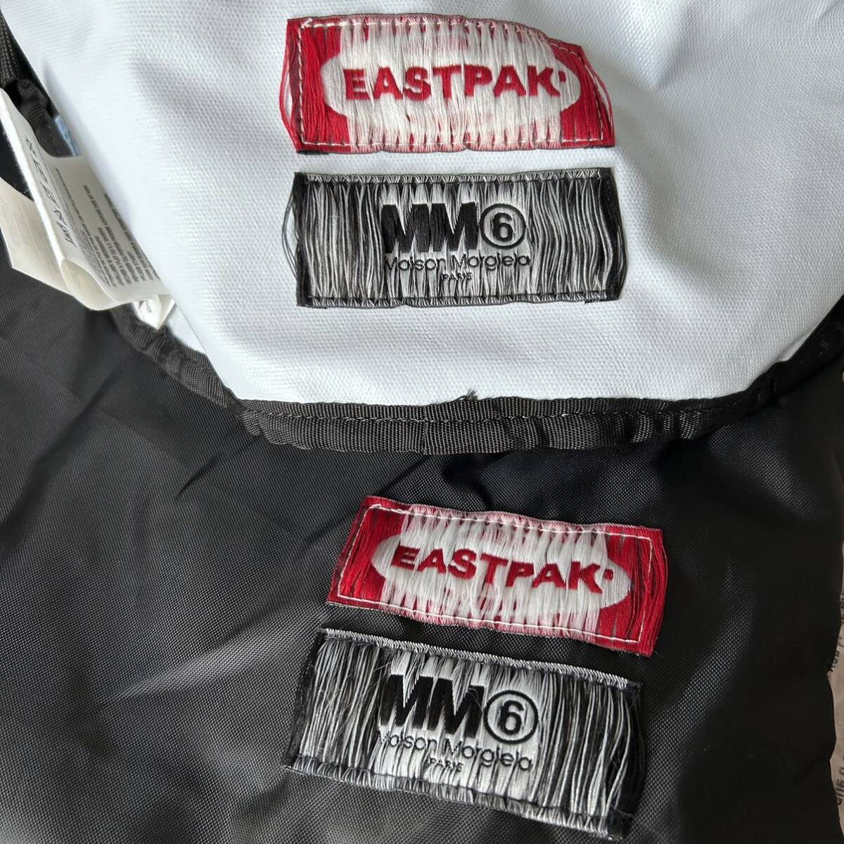 新品タグ付 MM6 Maison Margiela EASTPAK リバーシブル ウエストバッグ 黒 メゾン マルジェラ イーストパック ウエストポーチ ビンテージ_画像6