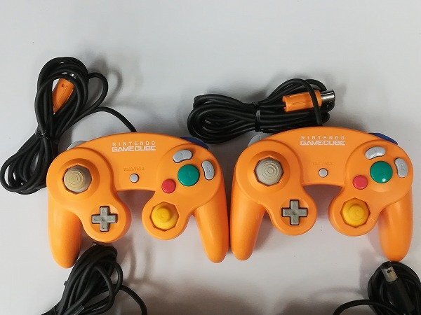 gV144b [ operation not yet verification ] GC Game Cube controller only orange violet & clear black total 6 point | X