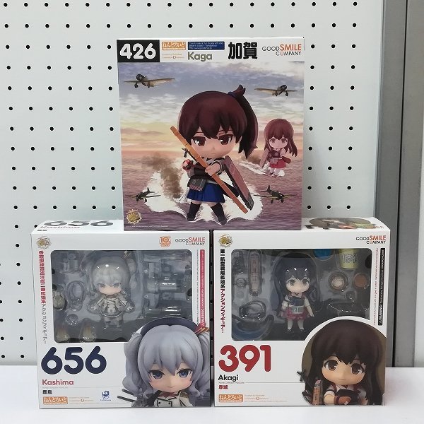 mK904b [まとめ] ねんどろいど 艦これ 391 赤城 426 加賀 656 鹿島 / 艦隊これくしょん | J_画像1