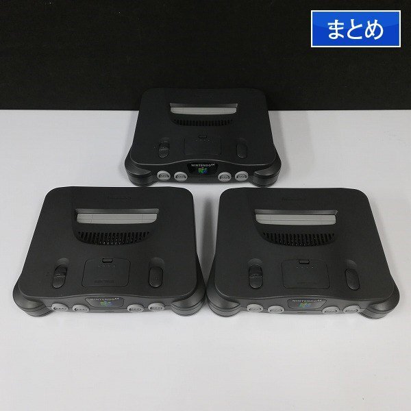 gV176b [動作未確認] N64 ニンテンドウ64 本体のみ 計3点 / Nintendo 64 | ゲーム Xの画像1