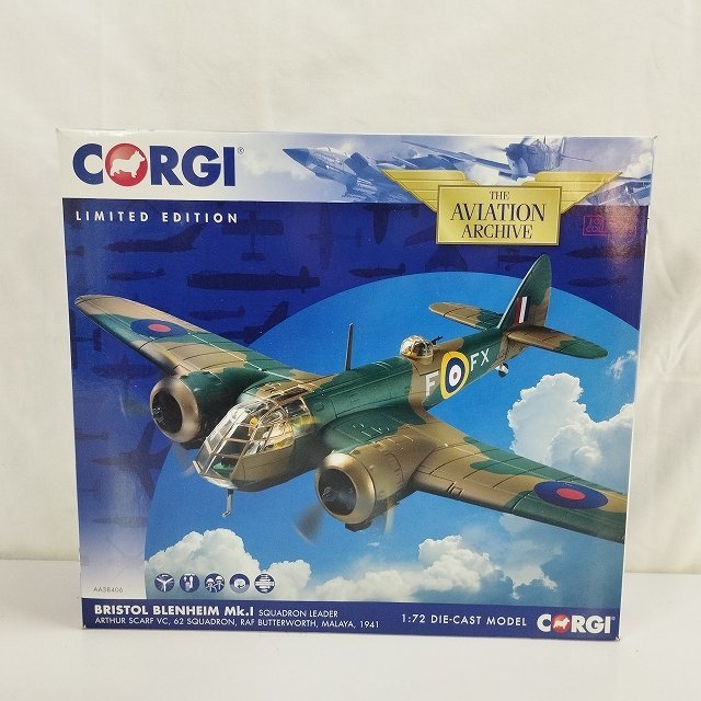 mF148b [人気] コーギー 1/72 イギリス空軍 ブリストル ブレニム Mk.Ⅰ / Bristol Blenheim | ダイキャスト模型・モデル T_画像1