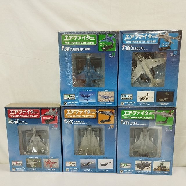 mF367c [未開封] アシェット 1/100 エアファイター コレクション vol.11～vol.15 空自 F-15J イーグル 他 | ダイキャスト模型・モデル Tの画像1