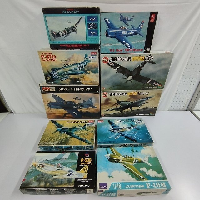 mF388d [難あり] デカール欠品 1/48 AIRFIX スピットファイアF22/24 プロモデラー SB2C-4 ヘルダイバー 他 | プラモデル H_画像1