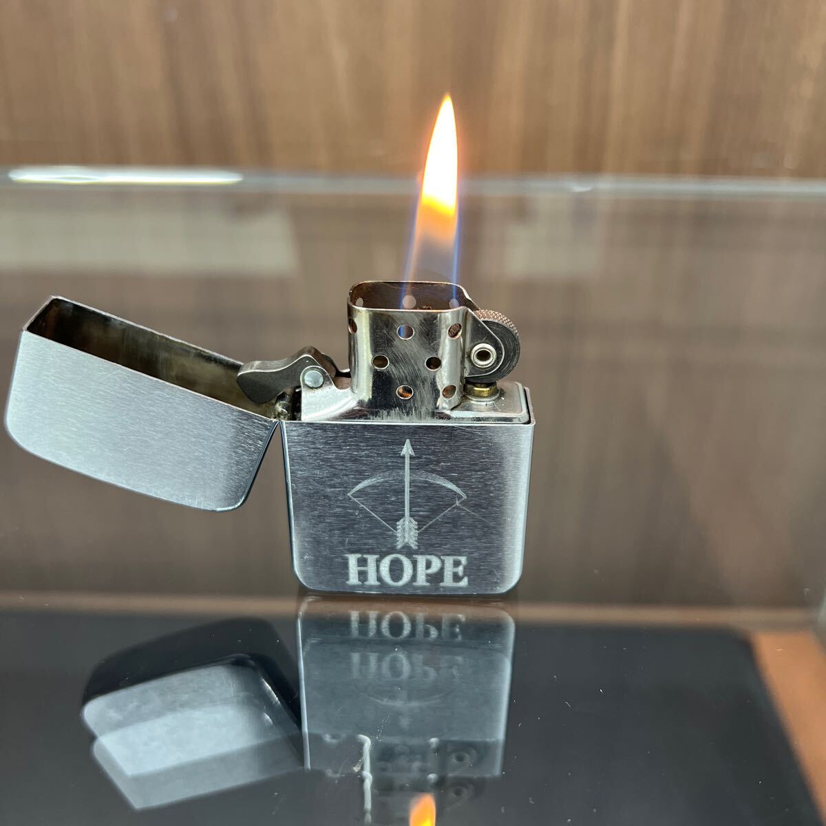 着火確認済み ZIPPO ジッポ ライター 1941 レプリカ スペシャル刻印 A HP ホープ60周年記念の画像8