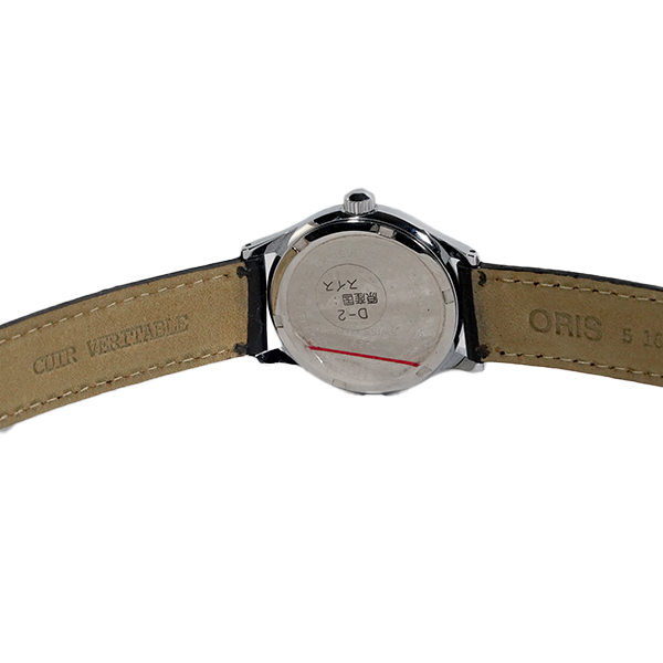 腕時計 ORIS オリス クラシック 7429 手巻き デイト アイボリー文字盤 3針 メンズ_画像7