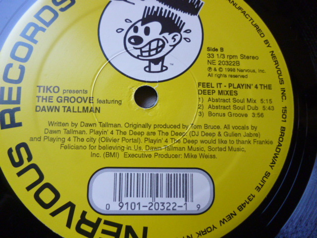 Tikko Presents The Groove ft. Dawn Tallman / Feel It シュリンク付 VOCAL DEEP HOUSE 12 試聴_画像3