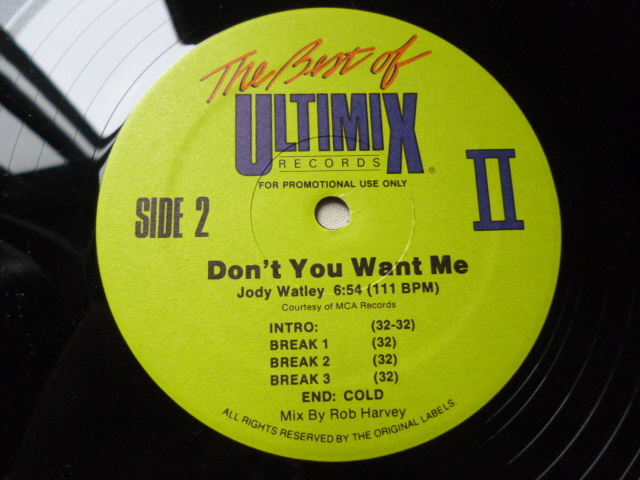 Taylor Dayne / Prove Your Love 激アッパーレアULTIMIX 12EP Jody Watley / Don't You Want Me 収録　試聴_画像3