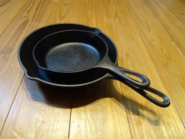 LODGE skillet 6.5 -inch 8 -inch set sale fry pan outdoor camp iron 