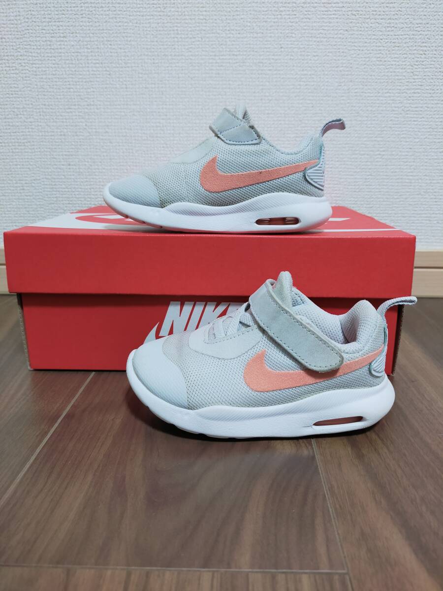  Nike AIR MAX OKETO TDV white gray pink 13cm AR7421-018 NIKE