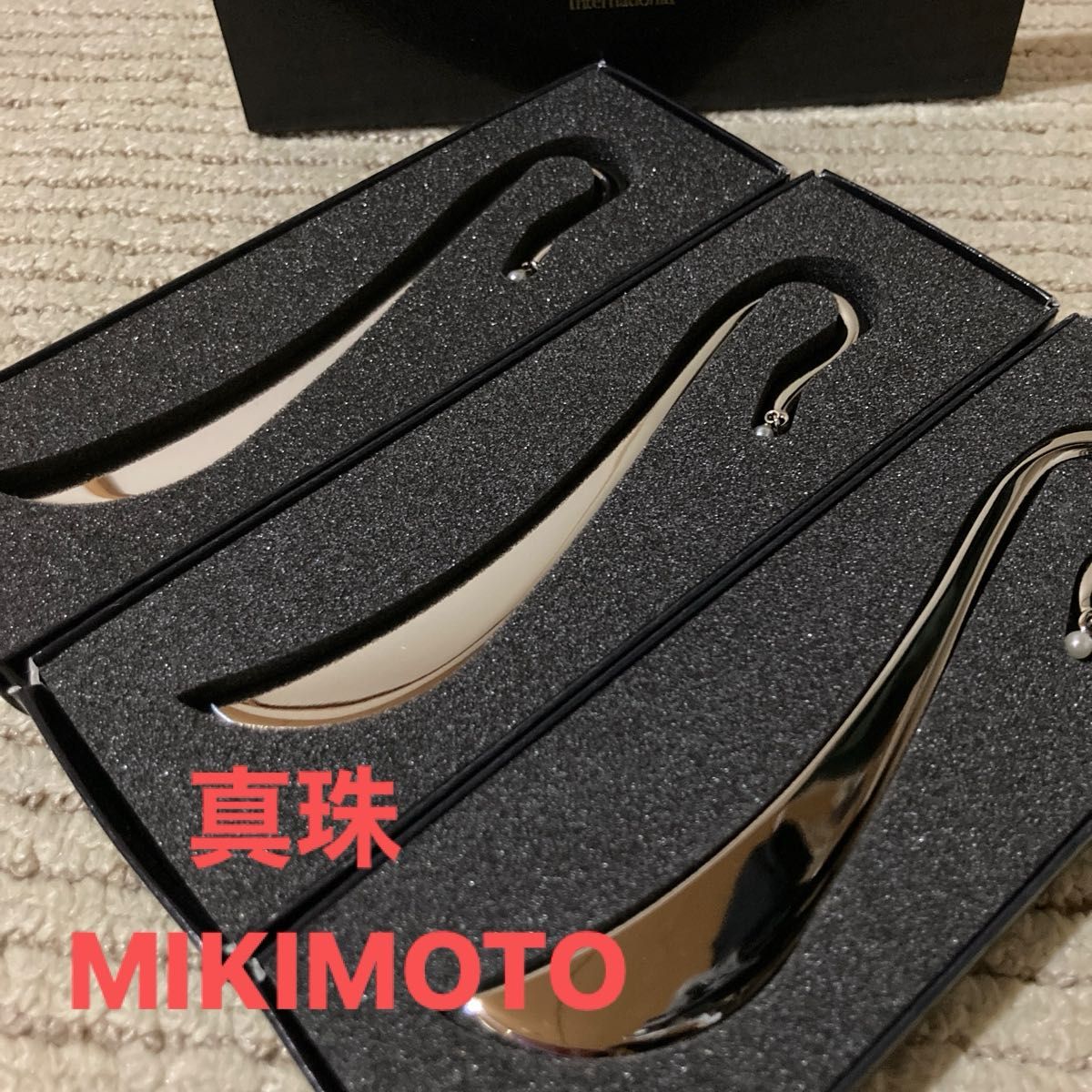 ミキモト 真珠 ブックマーク マドラー MIKIMOTO パール 3個 まとめ売り ヴィンテージ