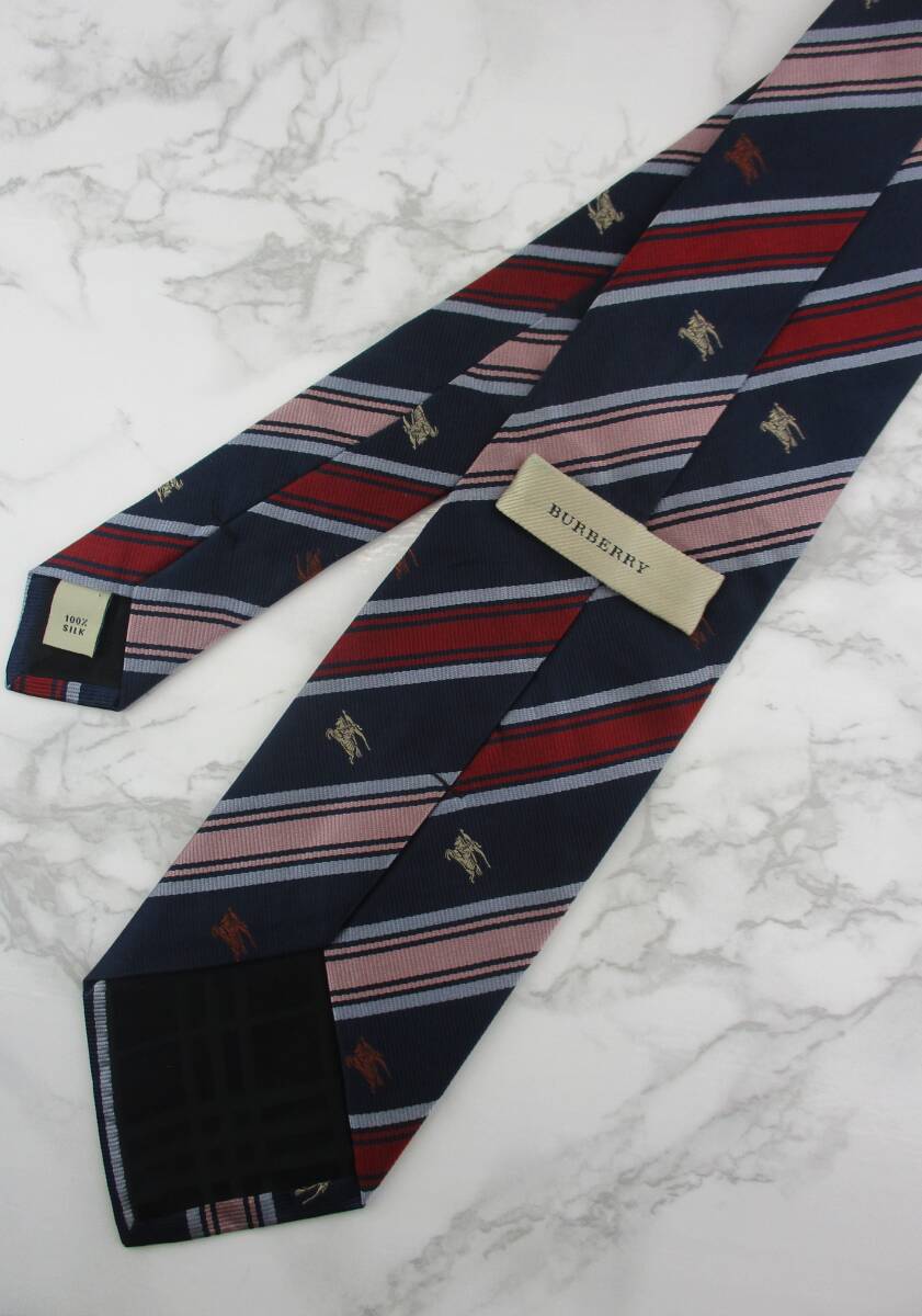 [ хорошая вещь ]BURBERRY/ Burberry галстук Италия производства много распределение цвета цвет | шланг Logo общий рисунок ввод -тактный Live 2 шт и больше . покупка бесплатная доставка S349