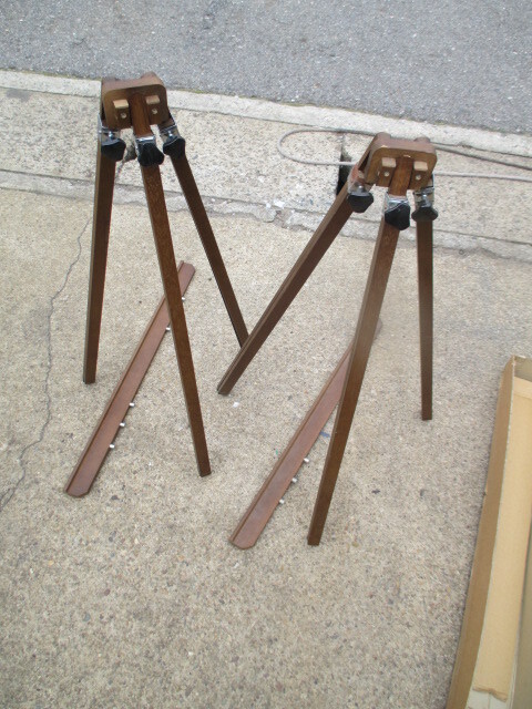 三脚  木製 パネルスタンド   （L）プラウン  2個   （E）の画像4