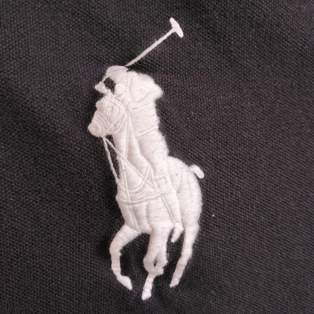 B633【POLO RALPH LAUREN】半袖ポロシャツ 黒【メンズ２XL】