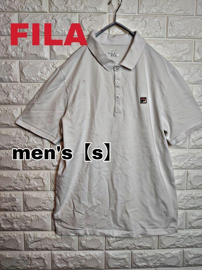 A65【FILA】半袖ポロシャツ【メンズS】ホワイト_画像1