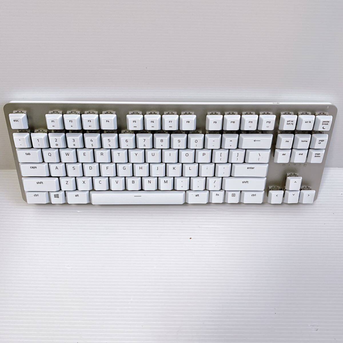 Razer キーボード BlackWidow Lite Mercury White 英語US配列 RZ03-02640700-R3M1の画像6