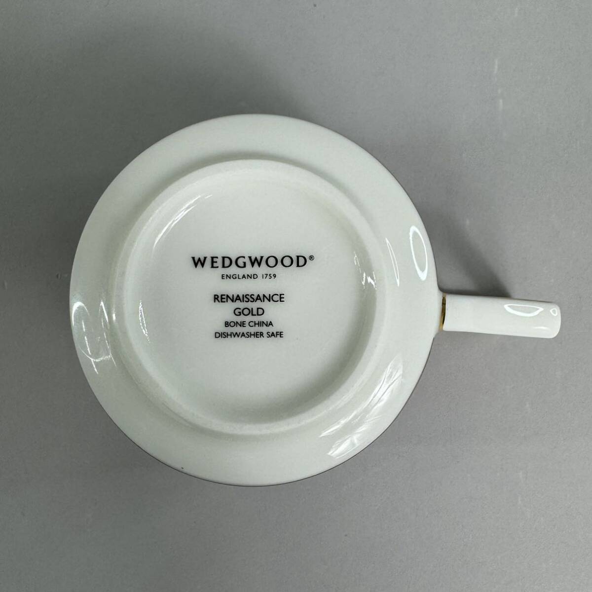 未使用品 WEDGWOOD ウェッジウッド ルネッサンスゴールド カップ＆ソーサー①_画像7