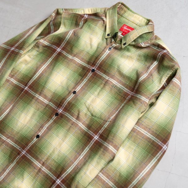 SUPREME 23SS Shadow Plaid Flannel Shirt 長袖シャツ Mサイズ_画像5
