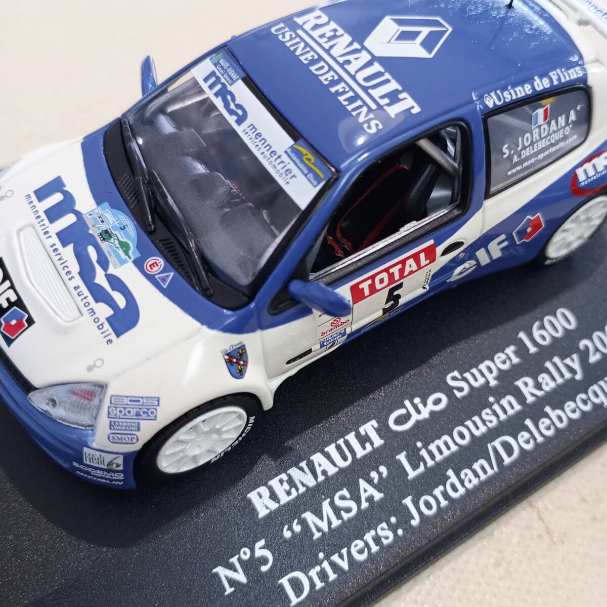 【送料込】RENAULT SPORT　ルノー　スポール　クリオ　トロフィ　ミニカー　CLIO スーパー1600　WRC ラリーカー_画像4