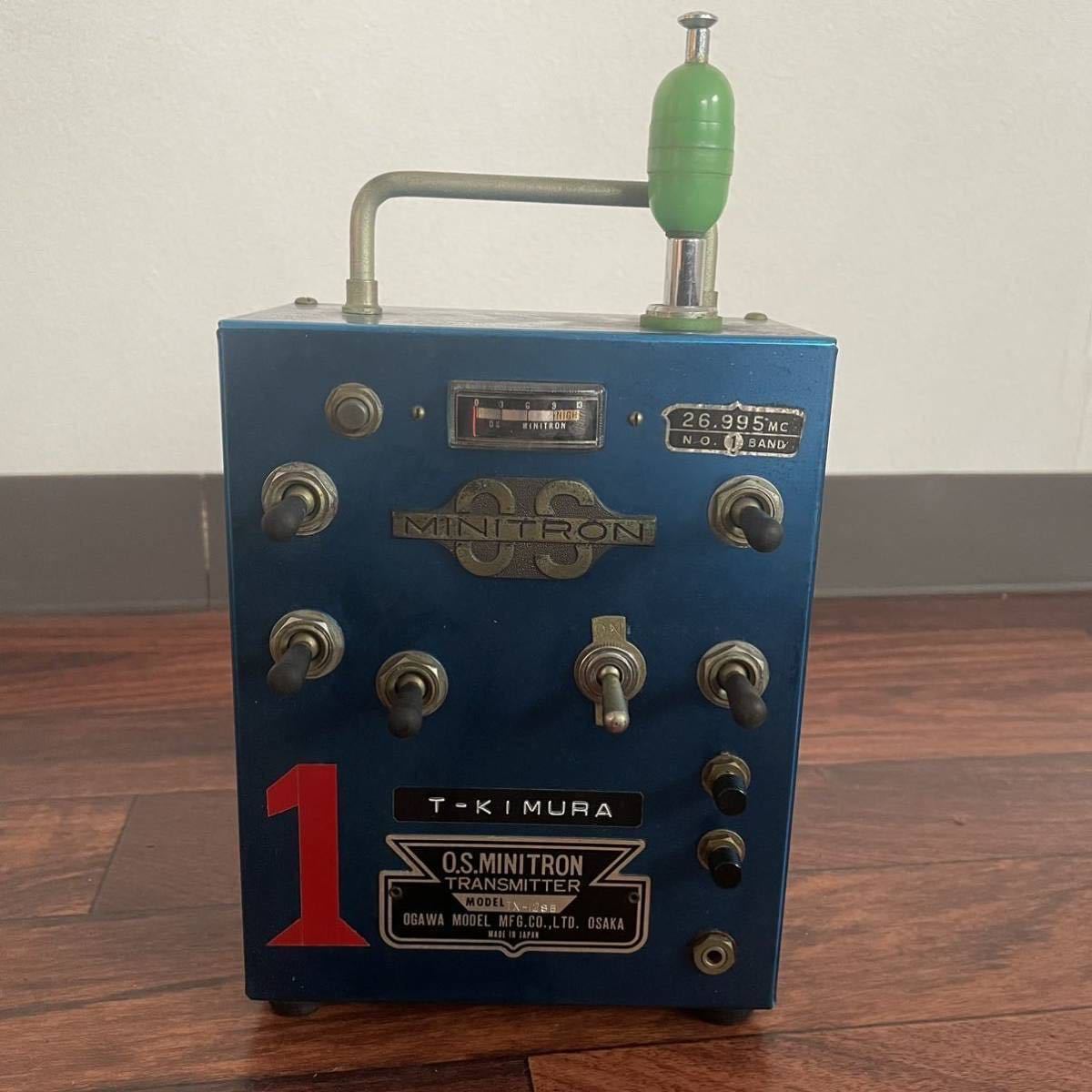 O.S. MINITRON TRANSMITTER ミニトロン RADIO CONTROL ラジコン TX-12SB 小川精機 OGAWA プロポ 送信機 中古品 ジャンク品_画像1