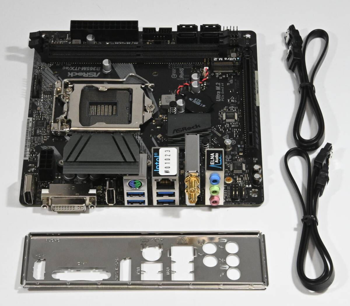 動作保証★マザーボード mini-ITX ASRock B365M-ITX_ac LGA1151 付属品付★023_画像1