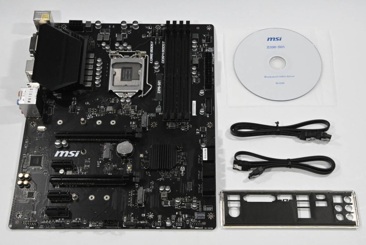 動作保証★マザーボード ATX MSI Z390-S01 LGA1151 付属品付★020_画像1