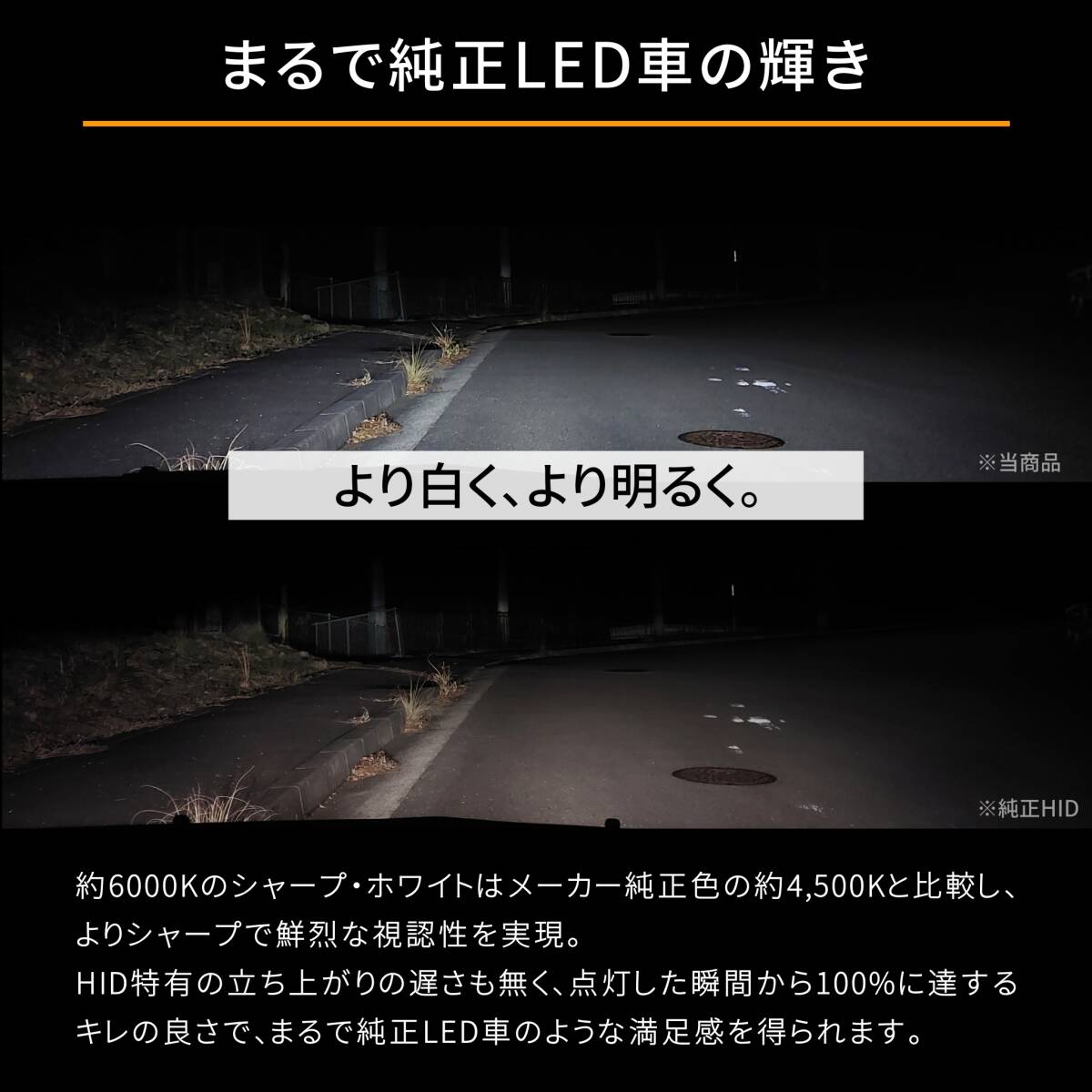 送料無料 1年保証 トヨタ クラウンハイブリッド 200系 GWS204 (H20.5-H24.12) 純正HID用 BrightRay D4S LED ヘッドライト 車検対応の画像2