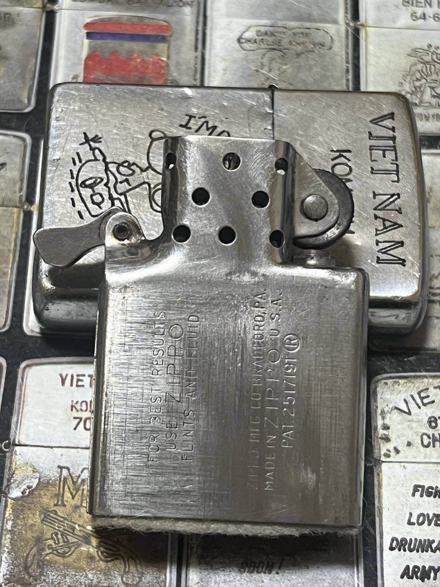 1967 year made Vietnam Zippo -[ Snoopy ] Vintage that time thing military 