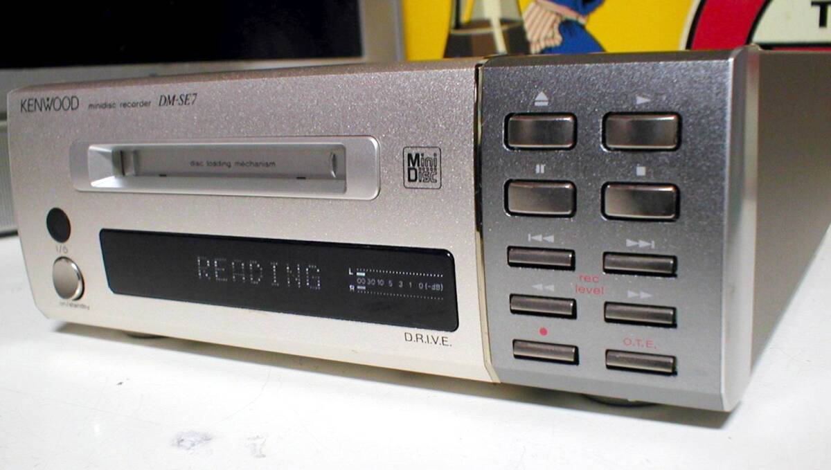 KENWOOD DM-SE7 D.R.I.V.E Compact Mini Disc Recorder Junk！ ケンウッド 小型 MDデッキの画像3