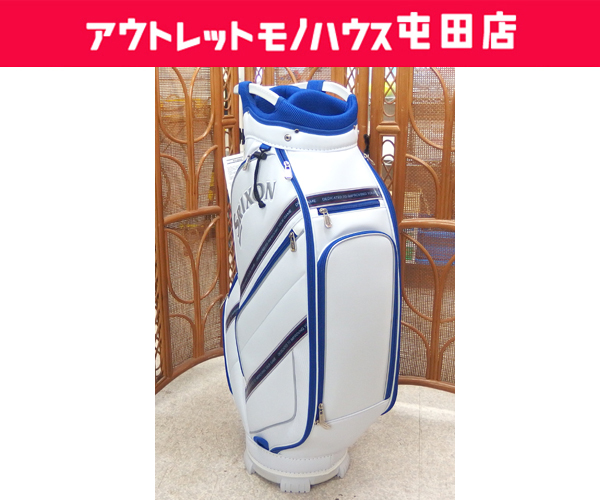 未使用品 SRIXON キャディバッグ ホワイト 9.5型 3.4kg GGC-S165 ゴルフバッグ スリクソン 札幌市 屯田店の画像1