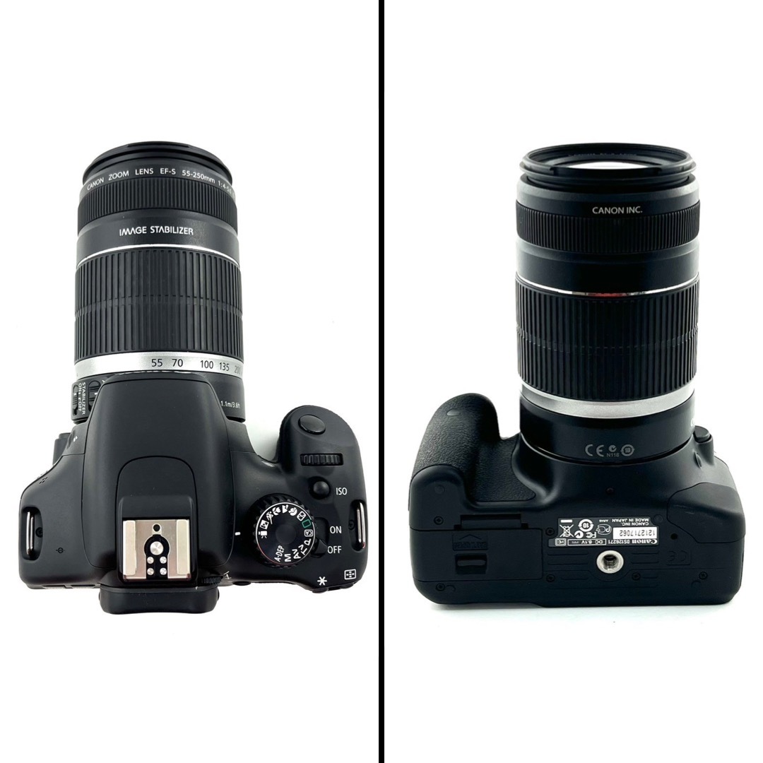 3E3★シャッター/フラッシュOK★ Canon キャノン EOS Kiss X4 デジタル一眼レフ EF-S 55-250mm F4-5.6 IS カメラレンズ_画像5