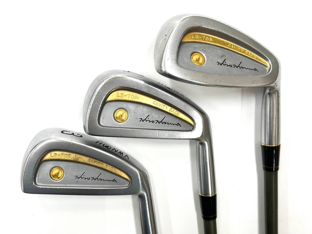 2T5★HONMA/ホンマ★ K24 金モグラ 4星 LB-708 CAVITY BACK アイアン3本セット 3/4/10 R-1フレックス ゴルフクラブ_画像2